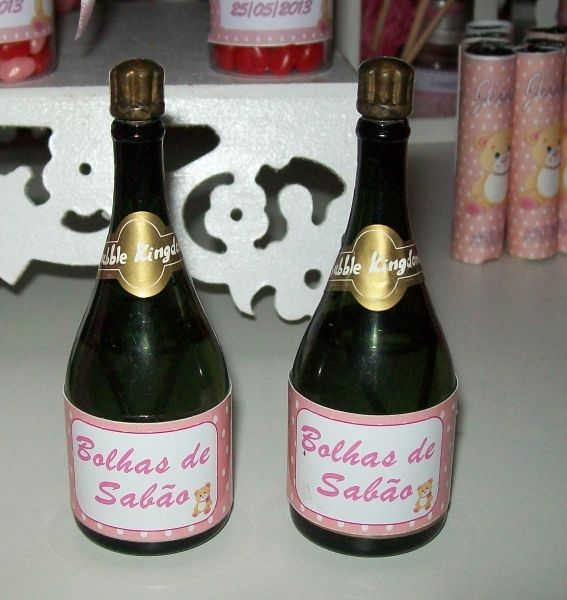 Mini Champanhe bolhinha de sabão